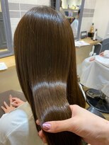 オリーブグレージュ×髪質改善