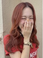 シンク オモテサンドウ(sync omotesando)&nbsp;ブリーチなしのダブルカラーで作る暖色カラー