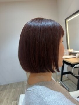 ジュイール(jouir) 大人なピンクブラウン×ボブスタイル#30代#20代