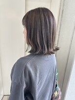 ヘアーデザイン リボン(hair design Ribon) ハイライト/バレイヤージュカラー/オリーブグレージュカラー