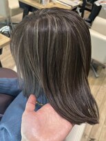 ジュイール 富士見ヶ丘(jouir)&nbsp;ミルクティーベージュダブルカラーケアブリーチハイライトカラー