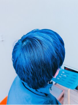 R ヘアーアンドメイク 立野店 Blue color