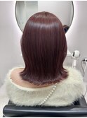 韓国くびれヘア　暖色カラー　ブリーチなし