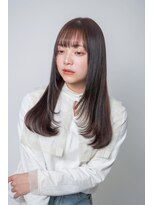 ルフュージュ バイ プロデュース 相模大野店(Refuge by Produce)&nbsp;チョコレートブラウン/レイヤーカット/ストレートロング