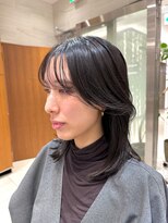 ピークアブー アヴェダ ギンザシックス(PEEK-A-BOO AVEDA GINZASIX) 韓国風ヘア/くびれヘア/前髪あり/黒髪