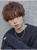 小久保styleフェザーパーマフェザーショートグレーエンドカラー
