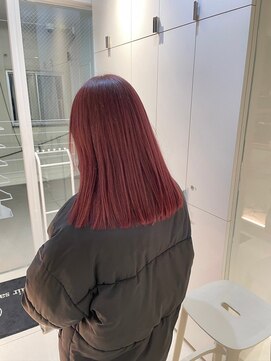 ヘアサロン ガリカ 表参道(hair salon Gallica) チェリーピンク/暖色系カラー/透明感ハイトーン