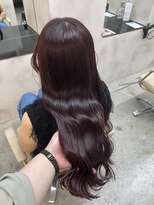 ワンラヴェストヘアオルシェット 長野駅(One Lovest Hair olchette)&nbsp;ブリーチなしでできるワインレッド