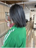 白髪ぼかしハイライト アッシュ 柏 柏駅