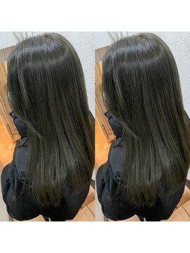 エミン(emyn) 大人気【オリーブカラー】艶髪/髪質改善/縮毛矯正/代々木