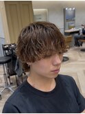 波巻き×シャドウパーマ