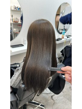ミラ 銀座(MILA) 縮毛矯正×オリーブカラー