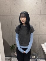 ウニュ(unu.)&nbsp;ハッシュカット、ブルーブラック、髪質改善