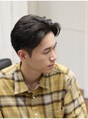 ツーブロック爽やか毛流れセンターパート