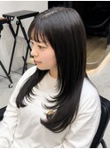 ミルクティーブロンド/デジタルパーマ/ワンホンレイヤー