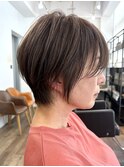 40代50代60代/脱白髪染め白髪ぼかしハイライト/大人ショート