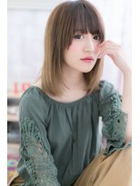 ミック 日暮里店(miq)&nbsp;前下がり×グラデカラーの小顔ミディ