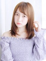 ヘアメイク ナル(hair make nalu)&nbsp;ツヤ感ナチュラルストレートスタイル