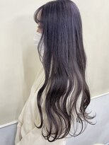 ヘアー アレス(hair ales) ブリーチカラー　シルバーアッシュ　パープルシルバー