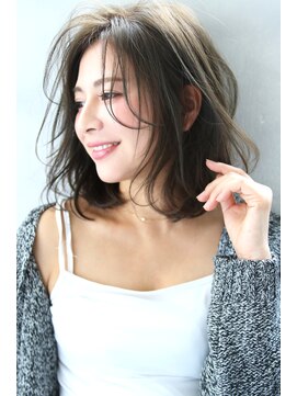 ブラン 栄(Blanc) 【Blanc/栄】イルミナカラー/色っぽウェーブ/ヘルシーボブ