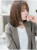 ショコラピンクワンカールミディアムボブc4上尾20代30代40代!
