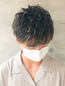 ヘアープロデュース ケー(HairProduceK) 10代20代韓流☆ツイストパーマショートマッシュアッシュブラウン