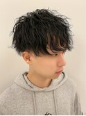 波巻きパーマ マッシュショート