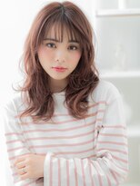 モッズヘア 越谷(mod's hair)&nbsp;ミルクティーピンク韓国風小顔ウェットヘアTb3越谷20代30代40代