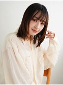 オフィスヘア/エアリーミディ/ショートパーマ/新宿