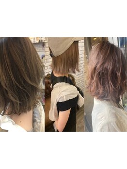 新メニューに脱白髪染めカラー登場★グレイカラーも透明感/立体感のある仕上がりに♪