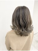 アッシュカラー 白髪染め◎デザインカラー×アッシュ 小岩