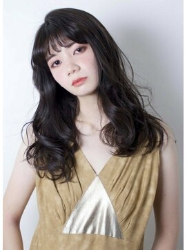 アン たまプラーザ(un) ◆重カールミディアム＋斜め前髪【髪質改善オージュアサロン】