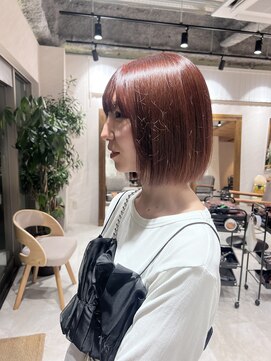 アドア 横浜(ADORE) 【ADORE横浜】ピンクオレンジ×ボブ