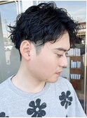 【ルチュラ 岩崎】大人スパイラルパーマメンズショート20代30代
