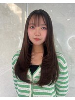 アンダーバーホワイトモデ 河内長野(_WHITE mode) ハイライトカラーミルクティーベージュレイヤーカット
