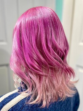 マティーナ ヘアー 池袋(Matina hair) 【ピンク　×　薄ピンク】池袋美容室
