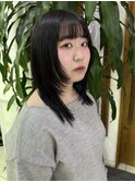 ナチュラルな黒染めスタイル