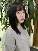 マアム ジー 明大前店(ma'am Zee) ナチュラルな黒染めスタイル