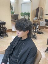 メルク(merc)&nbsp;ダークアッシュ/アッシュブラック/カルマパーマ/ベリーショート