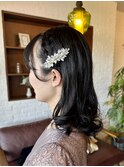 編み込みアレンジ