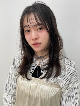 ユニバイリサ 天神大名店(uni by risa) ダークグレージュ 透明感カラー 顔周りカット レイヤーカット