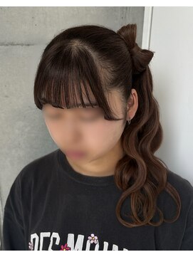 スタジオカラー(Studio Color) サイドテール×リボン