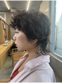 レイヤーカット/ウェーブミディアム[中崎町/梅田駅］