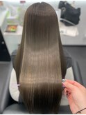 ロングヘアー　オリーブベージュ　髪質改善 Period.松阪