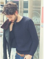 ジジバイワースホワイル(jiji by WORTH WHILE) メンズ クセ毛も活かせる 外国人風パーマ