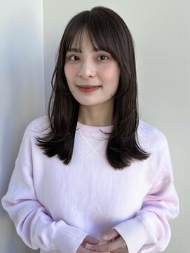 ラフ フロム ガーデン(Laf from GARDEN) ミディアム/レイヤーカット/顔周りカット/透明感カラー