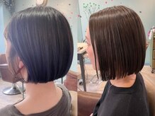 ノトマニア(NOTO MANIA)の雰囲気（ブリーチなしダブルカラーで作る"赤み消し"ナチュラルボブ☆）