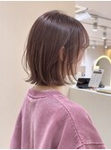 マロンベージュレイヤーボブ