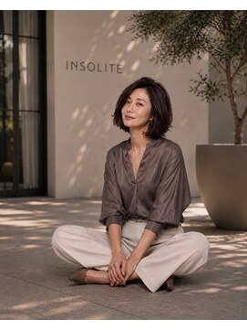 アンソリット ボーテ(INSOLITE BEAUTE) タッセルBobハイライト白髪ぼかし30代40代50代60代広尾/恵比寿