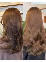 ☆ブリーチなしでも透明感カラーが実現×あなたに合わせた人気の小顔レイヤーカット☆